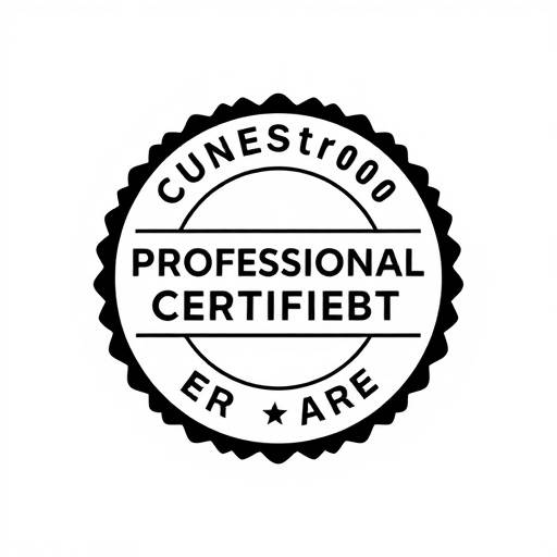 Logotipo de certificaäão profissional 1